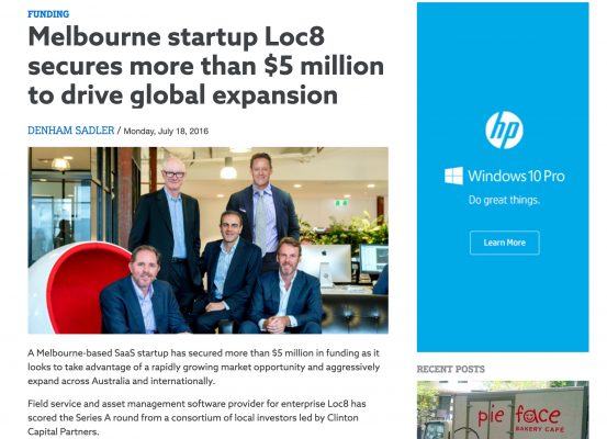SmartCompany – Melbourne startup Loc8 secures more than $5 million to drive global expansion