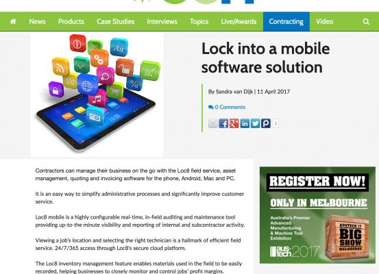 Loc8 Media Coverage ccn – Lock into a mobile software solution
