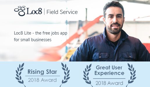 Loc8 Press Releases This year again Loc8 wins 2018 Great User Experience & Rising Star Awards for Field Service Management Software from FinancesOnline Directory